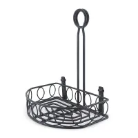 Rack de Condimentos de Medio Circulo de 21 x 13 x 24 Centimetros de Color Negro MASTER CHEF 4650095 2