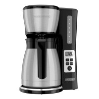 Coffee Marker con Jarra Termica de 12 Tazas de Color Negro BLACK & DECKER CM2046S-LA