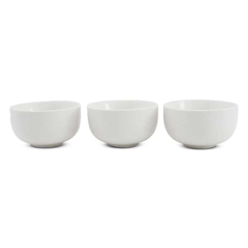 Bowl Salsero Redondo de Ceramica Liso de 7.5 Centimetros, Set de 3 Unidades TIPS HSC-003