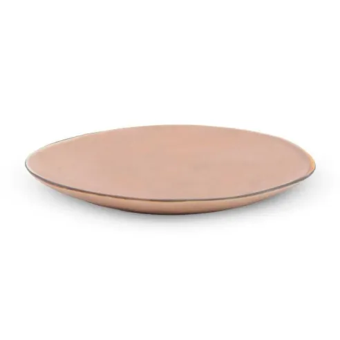 Plato Ovalado de Ceramica 20.5 x 17 Centimetros Palo Rosa BELLARTE LDX-P00032
