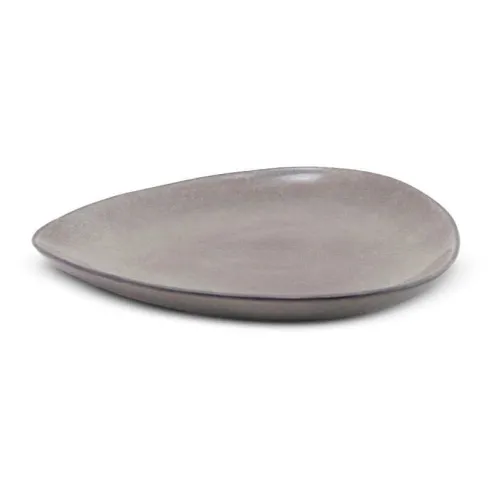 Plato Triangular de Ceramica  27.5 x 24 Centimetros Cafe BELLARTE LDX-P00539