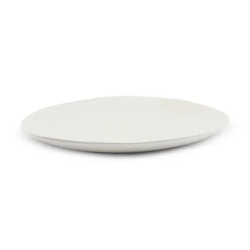 Plato Redondo de Ceramica 27.5 Centimetros Blanco BELLARTE LDX-P00125