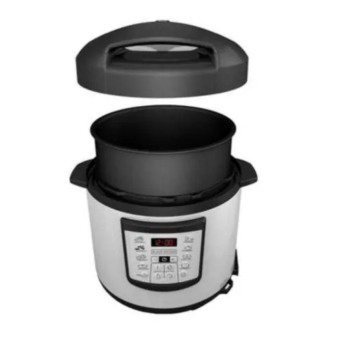 Olla de Presion Electrica de 6 Litros de Color Plateado BLACK & DECKER PR100SD