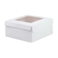 Caja Porta Queque de Color Blanco de 6 Pulgadas MASTER CHEF 0761114