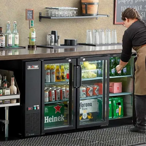 Refrigerador para Bar  3 Puertas de Vidrio  72 Pulgadas U-STAR UBB-24-72G-HC