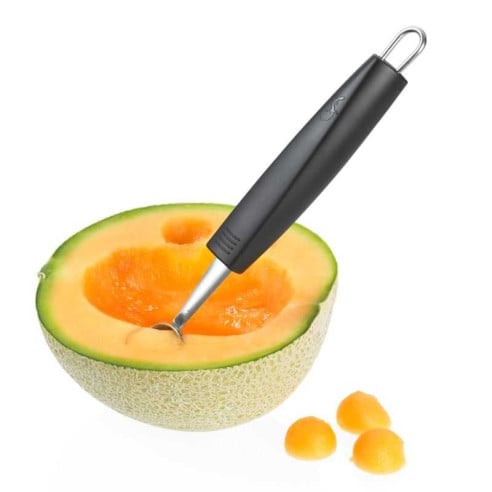 Sacabolas de Acero Inoxidable con Mango Negro LURCH 00230020