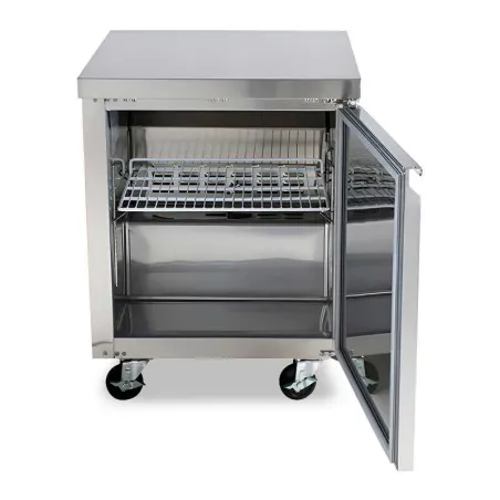Mesa Undercounter Refrigerada 1 Puerta de Acero Inoxidable 27 Pulgadas U-STAR UUC-27R-E-HC