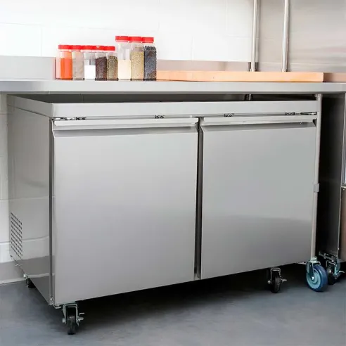 Mesa Undercounter de Congelacion 2 Puertas de Acero Inoxidable 48 Pulgadas U-STAR UUC-48F-E-HC