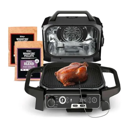 Parrilla Electrica Ninja 7 en 1 Master Grill | Modelo OG701 WoodFire NINJA OG701
