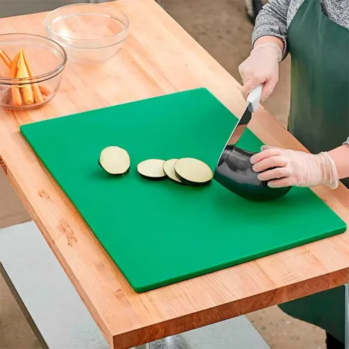 Tabla de Polipropileno para Picar de 18 x 24 Pulgadas, Color Verde MASTER CHEF 1824GR