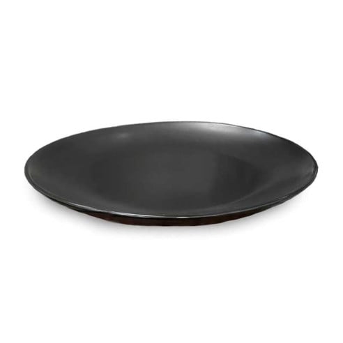 Plato Redondo Coupe de Porcelana de 10.5 Pulgadas Negro Mate ARNI CS4232-25