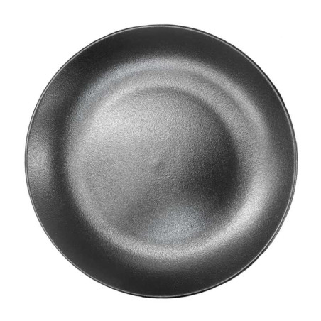 Plato Redondo Coupe de Porcelana 8 Pulgadas Negro Arenoso ARNI CS0023-J09