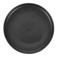 Plato Redondo Coupe de Porcelana 12 Pulgadas Negro Arenoso ARNI C1566-J09 2