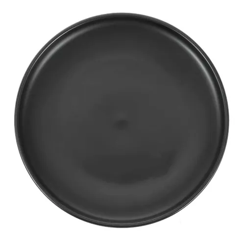 Plato Redondo Coupe de Porcelana 12 Pulgadas Negro Arenoso ARNI C1566-J09