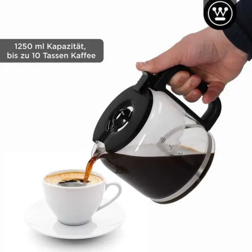 Coffee Maker para 10 Tazas Color Negro WESTINGHOUSE WKCMR621BK