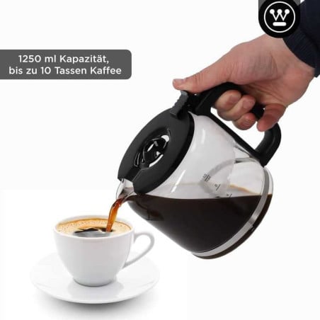 Coffee Maker para 10 Tazas Color Negro WESTINGHOUSE WKCMR621BK