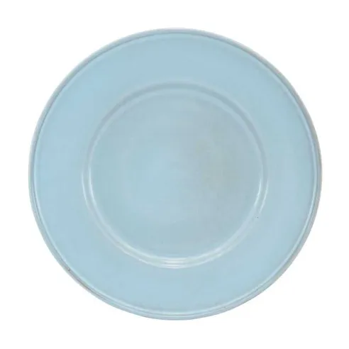 Plato Aveiro de Borde Ancho de Ceramica 8.2 Pulgadas Color Celeste MASTER CHEF AZ35-2