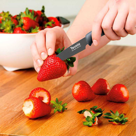 Cuchillo para Pelar con Mango Comfort Grip, Set de 2 Unidades Carbon Gris TOVOLO 14018-999