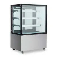 Vitrina Exhibidora Refrigerada 4 Niveles de Acero Inoxidable 52 x 26 x 34 Pulgadas QUANTUM PRO VR-271ZW