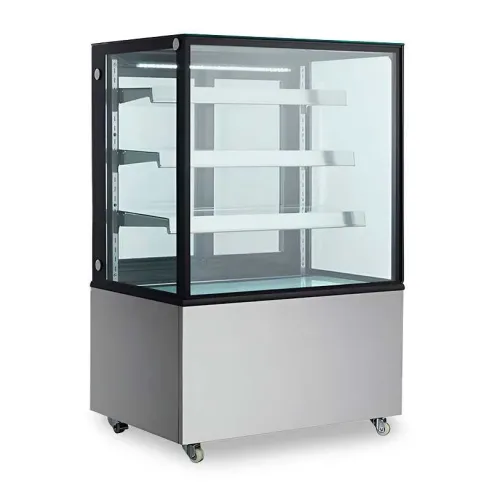 Vitrina Exhibidora Refrigerada 4 Niveles de Acero Inoxidable 52 x 26 x 34 Pulgadas QUANTUM PRO VR-271ZW