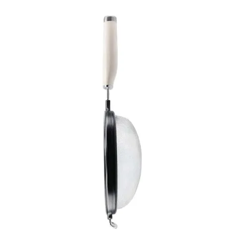 Colador de Malla de Acero Inoxidable con Puno Color Crema de 7 Pulgadas KITCHEN AID KAG161OHACE