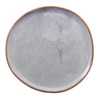 Plato Redondo de Ceramica 26.5 Centimetros Gris BELLARTE LDX-P00362 2