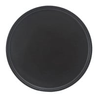 Plato Redondo de Ceramica 20 x 1.5 Centimetros Negro BELLARTE LDX-P00325 2