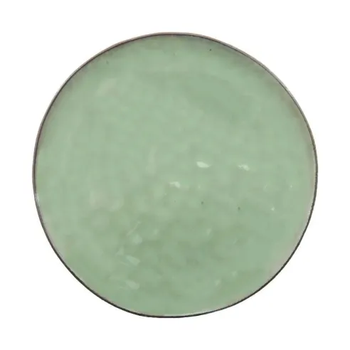 Plato Redondo de Ceramica 27.8 Centimetros Verde Musgo BELLARTE LDX-P00535