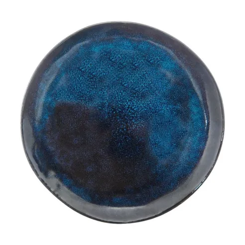 Plato Redondo de Ceramica 20 Centimetros Azul BELLARTE LDX-P00015