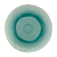 Plato Redondo de Ceramica 27.8 Centimetros Verde BELLARTE LDX-P00127 2
