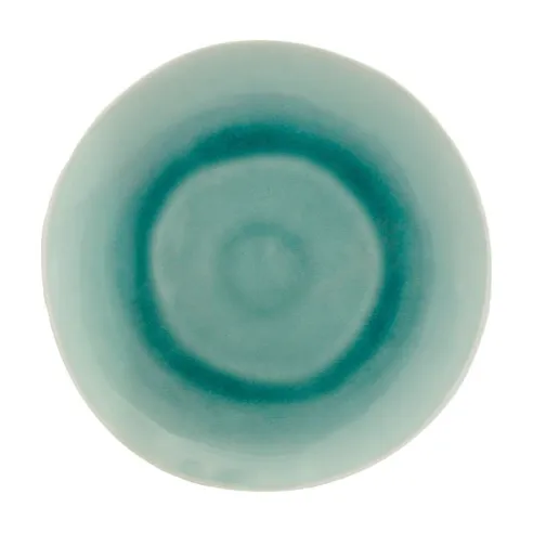 Plato Redondo de Ceramica 27.8 Centimetros Verde BELLARTE LDX-P00127
