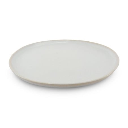 Plato Redondo de Ceramica 26.5 Centimetros Blanco Hueso BELLARTE LDX-P00356