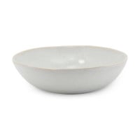 Bowl Redondo de Ceramica 18 x 5 Centimetros Blanco Hueso BELLARTE LDX-W00261