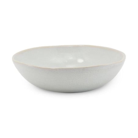 Bowl Redondo de Ceramica 18 x 5 Centimetros Blanco Hueso BELLARTE LDX-W00261