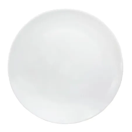 Plato Redondo de Vidrio Opalino de 13 Pulgadas Color Blanco TIPS LBC-001
