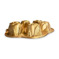 Molde Mini Chimenea de Rosas con 6 Cavidades de 9.5 Pulgadas Color Dorado TIPS XLL-002 2