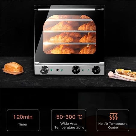 Horno Electrico de Conveccion de 4 Bandejas 220/60/1 QUANTUM PRO YSD-4A