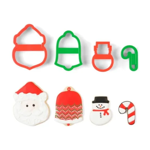Cortadores para Galletas Navidenas, Set 4 Unidades FOX RUN BRANDS 3666