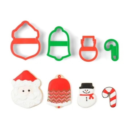 Cortadores para Galletas Navidenas, Set 4 Unidades FOX RUN BRANDS 3666