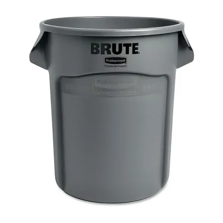 Basurero Brute Redondo de 20 Galones, Color Gris  RUBBERMAID FG262000GRAY