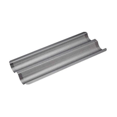 Bandeja Antiadherente para Pan Baguette de 39 Centimetros Negro KITCHENCRAFT KCMCCB90