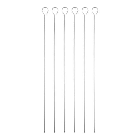 Pinchos para Brochetas con Lados Planos de 40 Centimetros, Set de 6 Unidades KITCHENCRAFT MCSKEWER40
