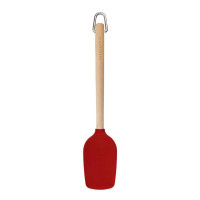 Cuchara Espatula de Madera de Abedul con Punta de Silicon Rojo KITCHEN AID KQR730OHERE