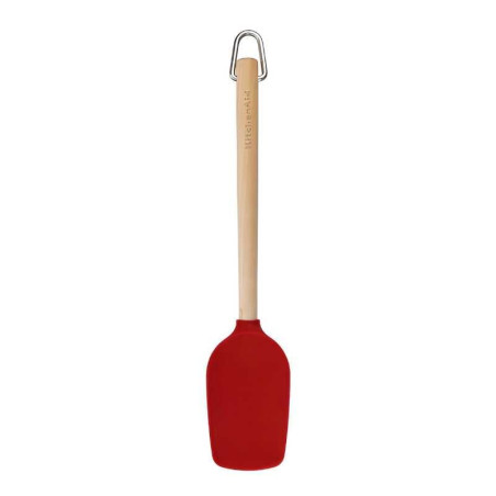Cuchara Espatula de Madera de Abedul con Punta de Silicon Rojo KITCHEN AID KQR730OHERE