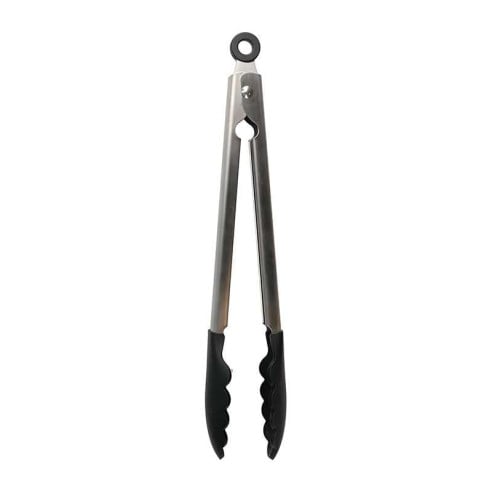 Pinza de Acero Inoxidable con Punta de Silicon Negro KITCHEN AID KQG094OHOBE