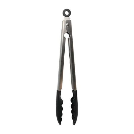 Pinza de Acero Inoxidable con Punta de Silicon Negro KITCHEN AID KQG094OHOBE
