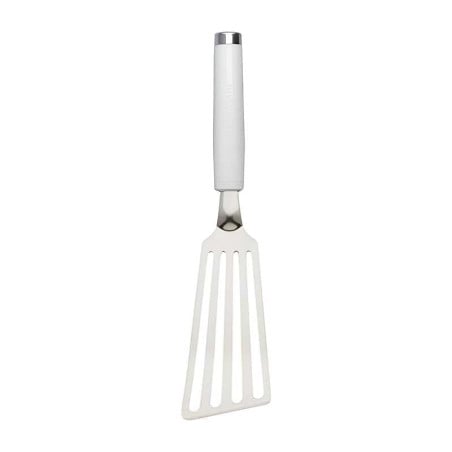 Espatula Flexible Clasica de Acero Inoxidable con Puno Blanco 33 Centimetros KITCHEN AID KCG024OHWHE