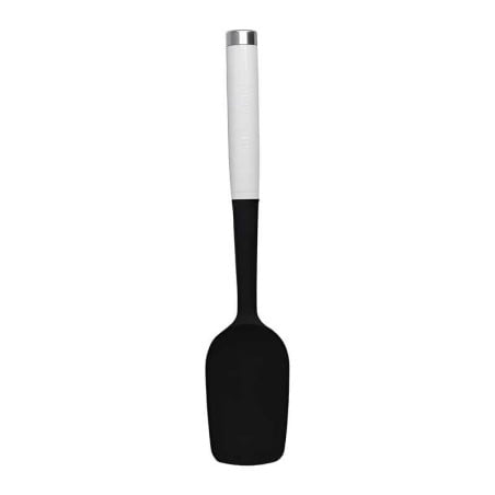 Espatula Cuchara Clasica de Silicon con Puno Blanco 30 Centimetros KITCHEN AID KCG030OHWHE