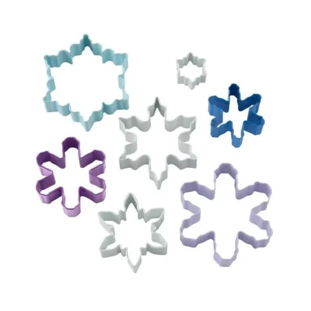 Cortador para Galletas Navidenas de Copo de Nieve, Set de 7 Unidades WILTON 2308-3803