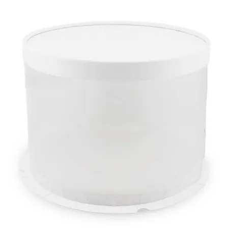 Caja Porta Queque Redonda Blanca de 35 x 35 x 16 Centimetros MASTER CHEF 0761094